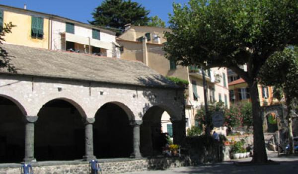 13th-century loggia, Piazza della Loggio, in Levanto.